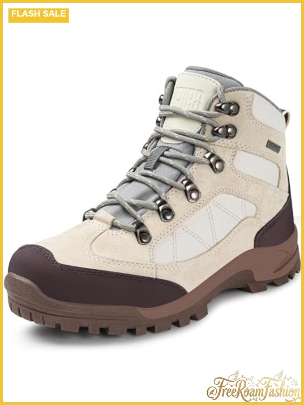 Womens Waterproof Hiking Boots Ankle Support Suede Non-Slip Backpacking